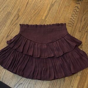 Burgundy skirt